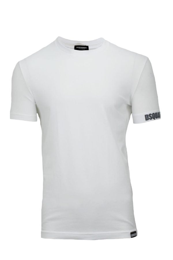 Dsquared2 Round Neck T-Shirt With Text White