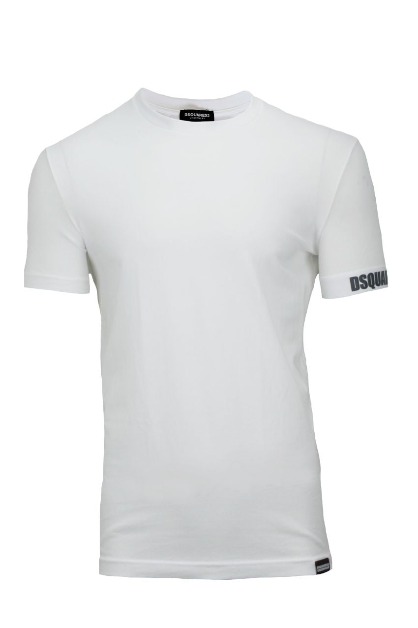 Dsquared2 Round Neck T-Shirt With Text White
