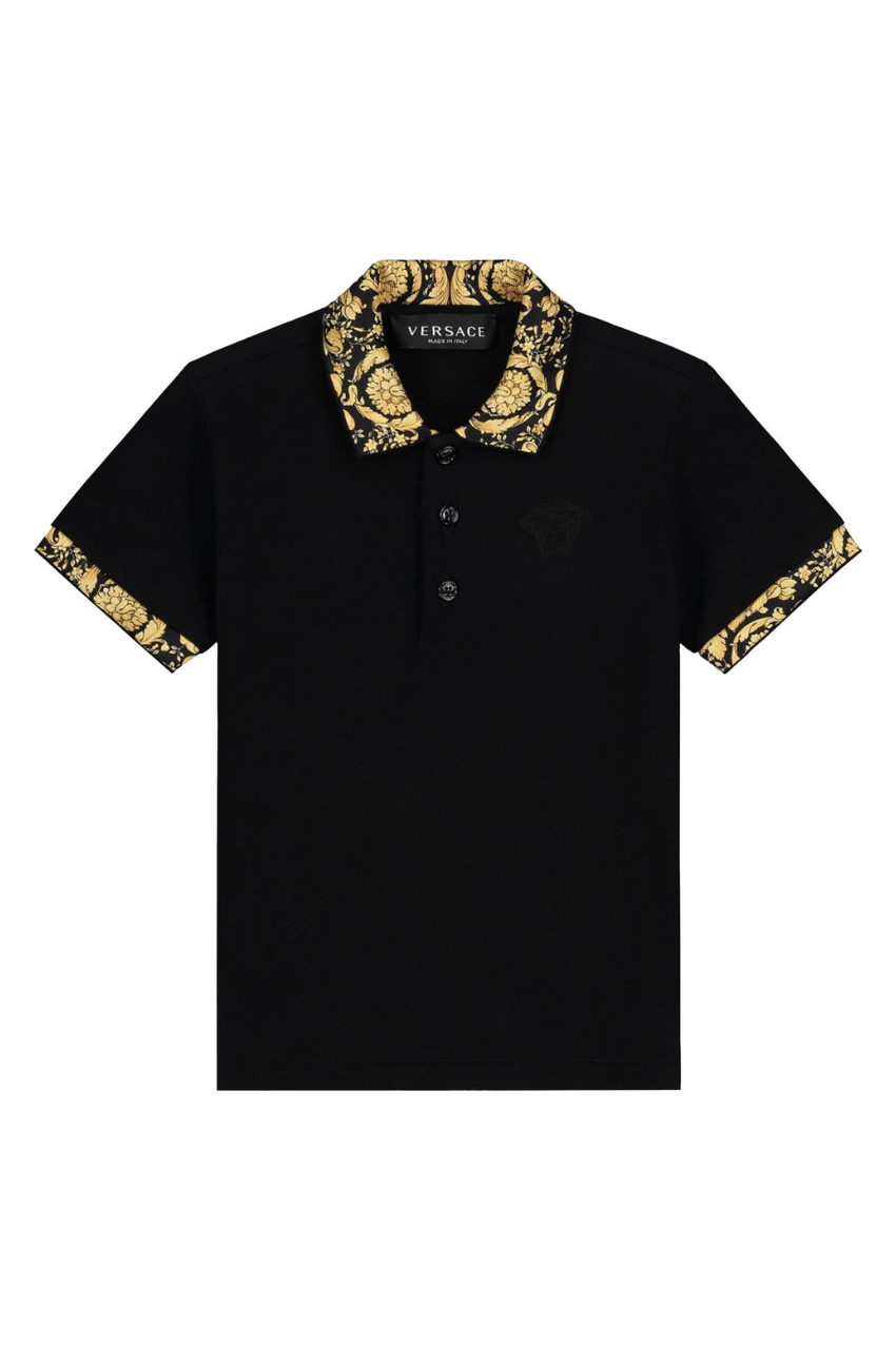 Versace Jeans Couture Baroque Polo Black/Gold