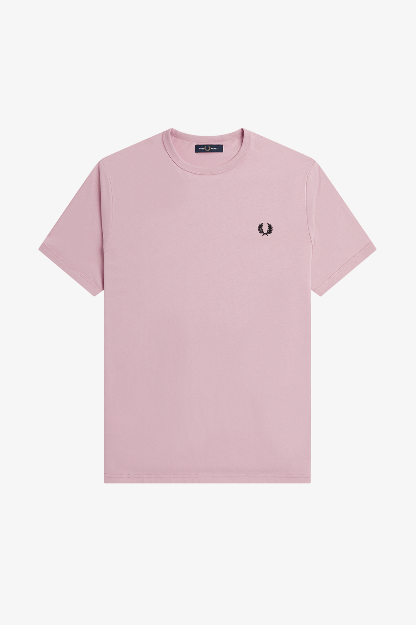 Fred Perry Ringer T-Shirt Chalky Pink