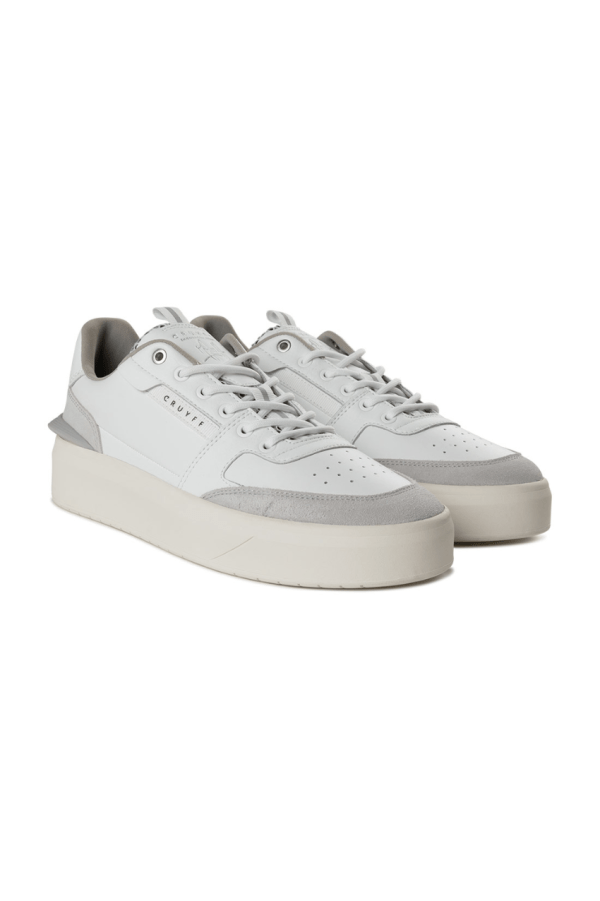 Cruyff Endorsed Tennis Soft Leather/Suede White