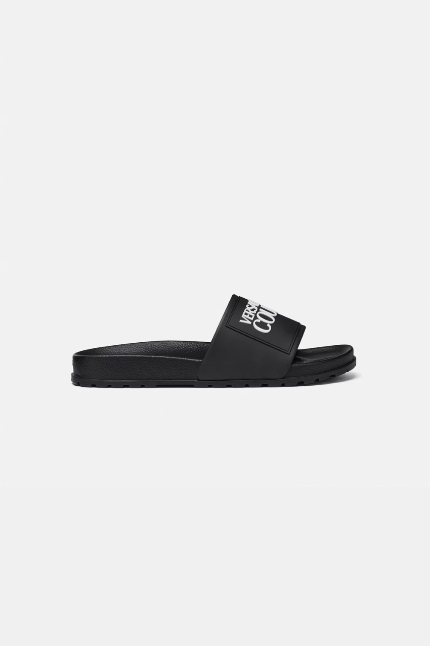 Versace Jeans Couture Logo Sliders Black