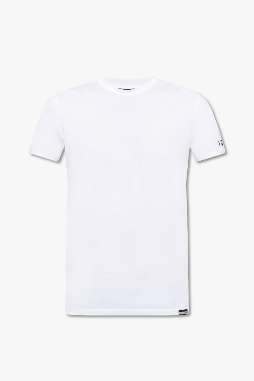 Dsquared2 Round Neck T-Shirt White Logo ICON