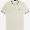 Fred Perry Twin Tipped Polo Shirt Lightoyster/Black