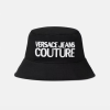 Versace Jeans Couture Logo Bucket Hat Black