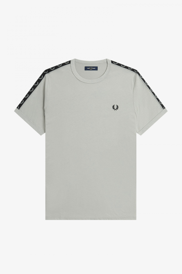 Fred Perry Contrast Tape Ringer T-Shirt Limestone/Black