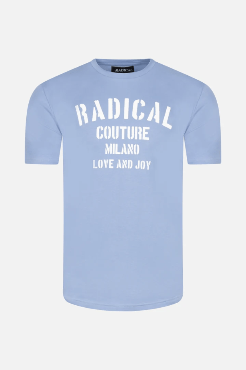 Radical T-Shirt Elio Milano Love And Joy Blue