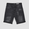 Antony Morato “Dave” Skinny-Fit Shorts In Dark Stretch Denim Black