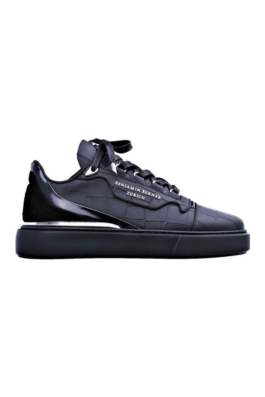 Verwant reinigen Scully Benjamin Berner Raphael Sneakers Matt Crocodile/ Black - Per Lui