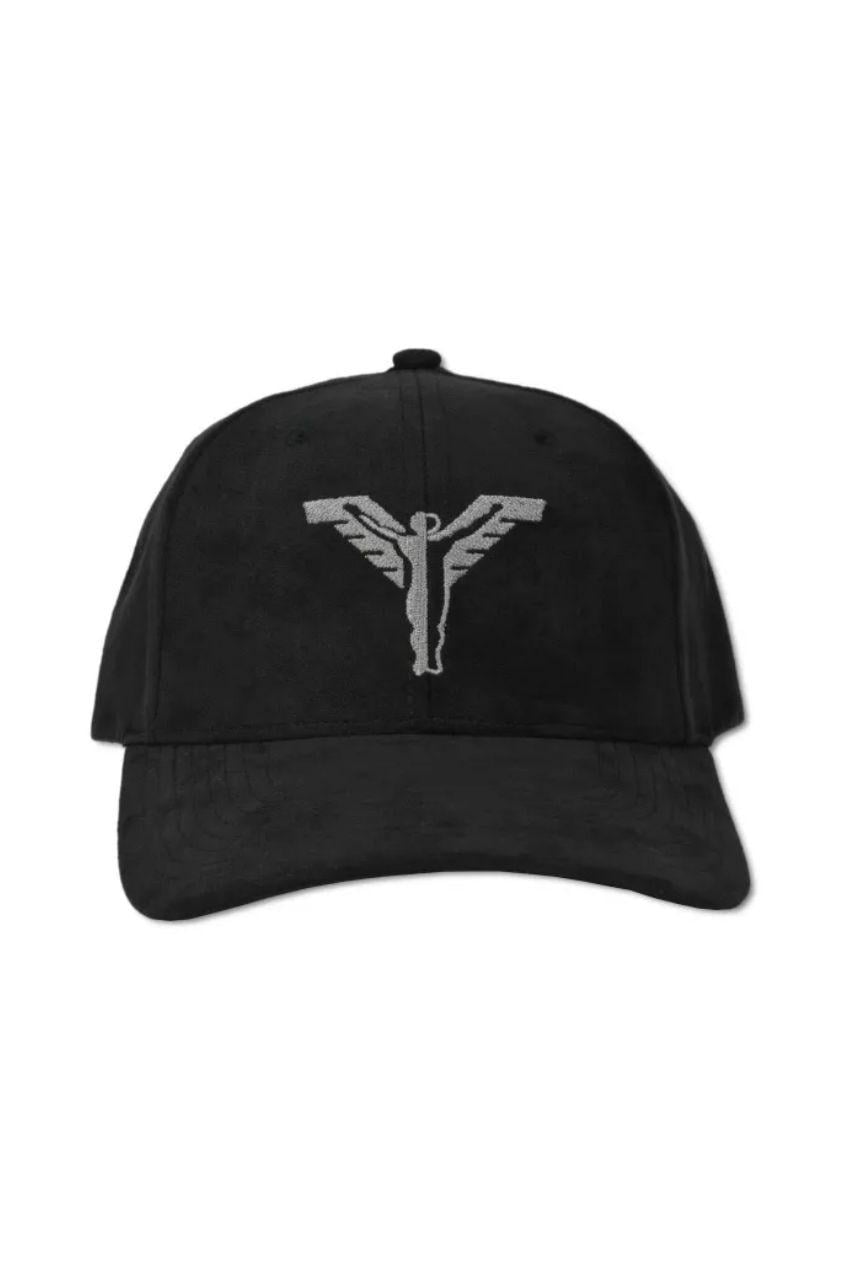 Carlo Colucci Unisex Basecap Suede With 3D Metal Badge