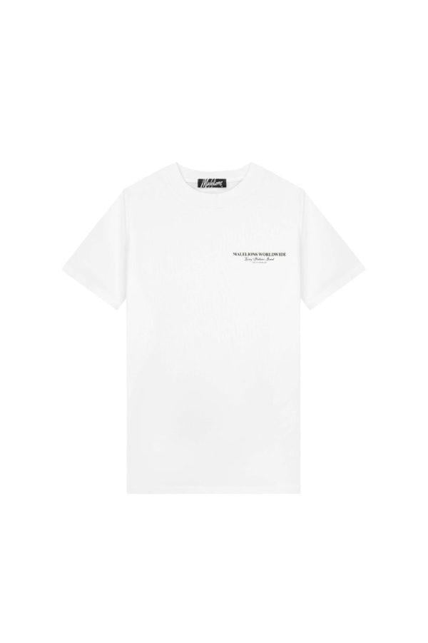 Malelions MM1-HS23-19 T-Shirt White/Black