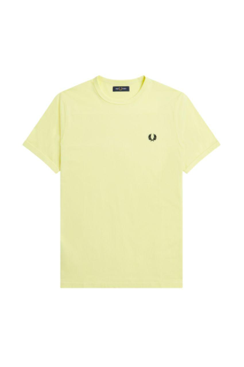 Fred Perry M3519 Ringer T-Shirt Wax Yellow