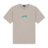 Quotrell TH38834 Global Unity T-Shirt Taupe/Neon Aqua