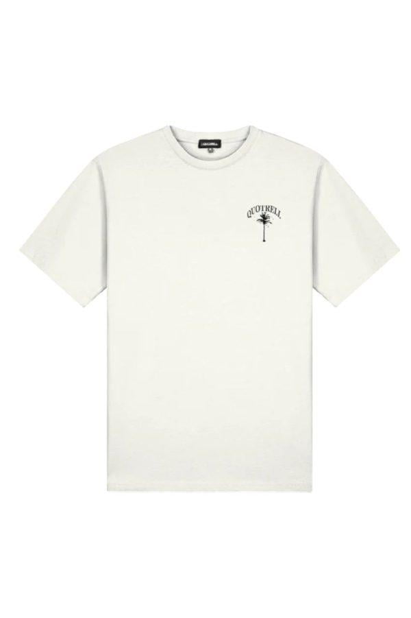 Quotrell TH2993 Palm Springs T-Shirt Off White/Black