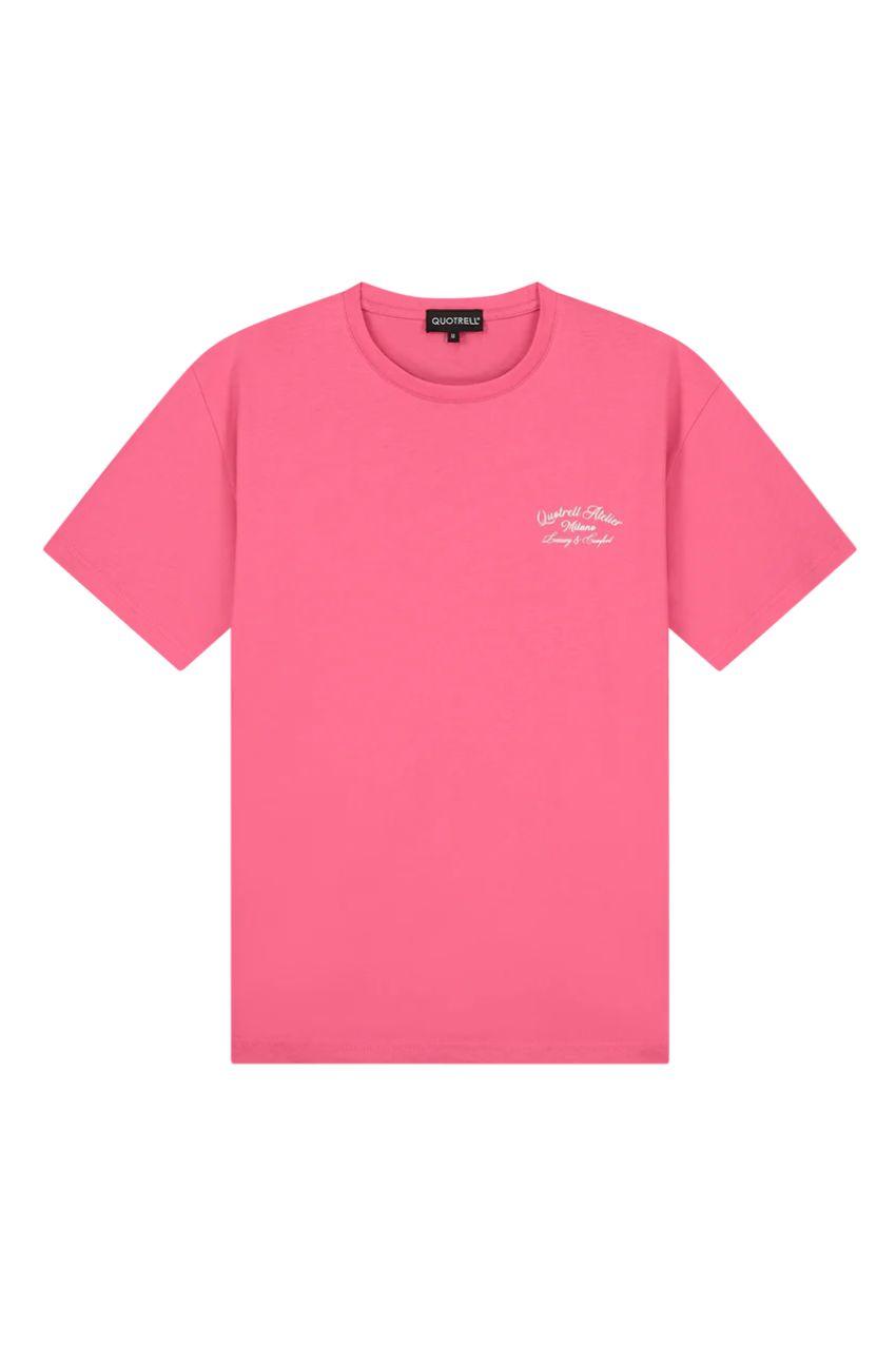 Quotrell TH66366 Atelier Milano T-Shirt Pink/White