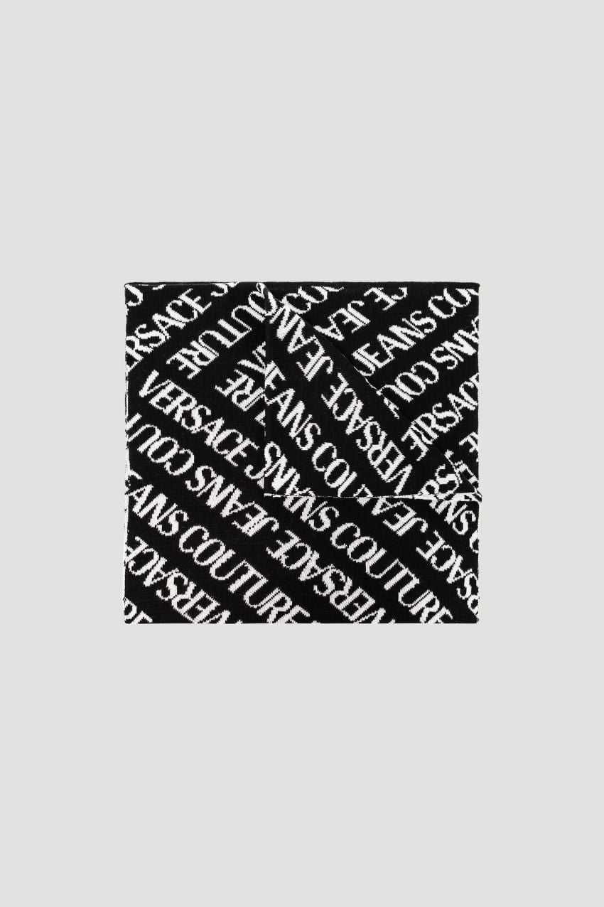 Versace Jeans Couture Scarf With Logo Black