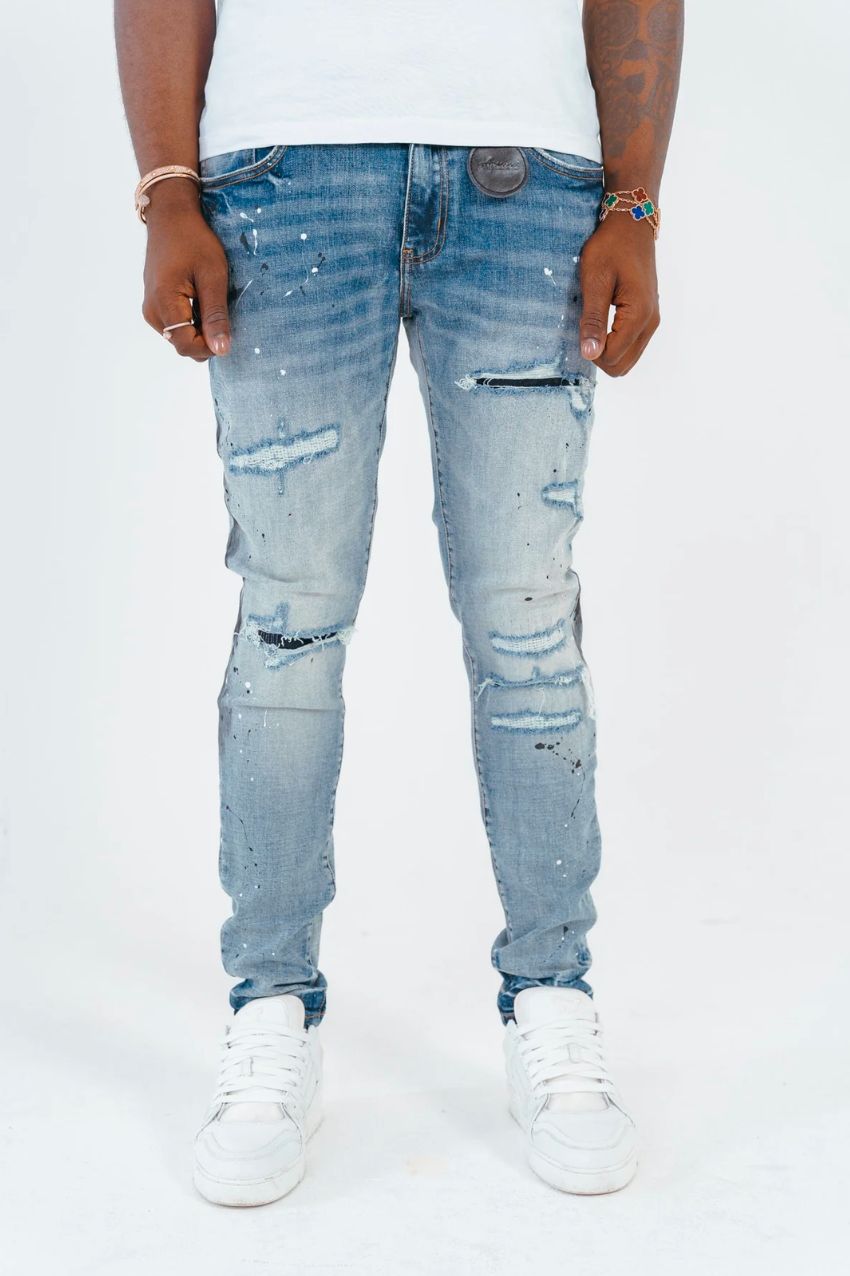 Amicci Alfredo Slim-Fit Jeans Blue