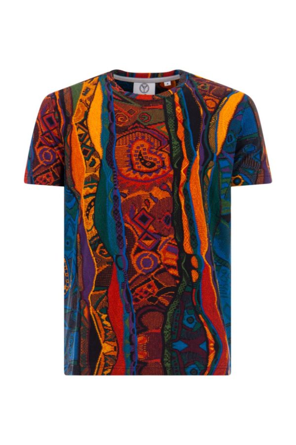 Carlo Colucci C3090 T-Shirt Knit Print Multicolor