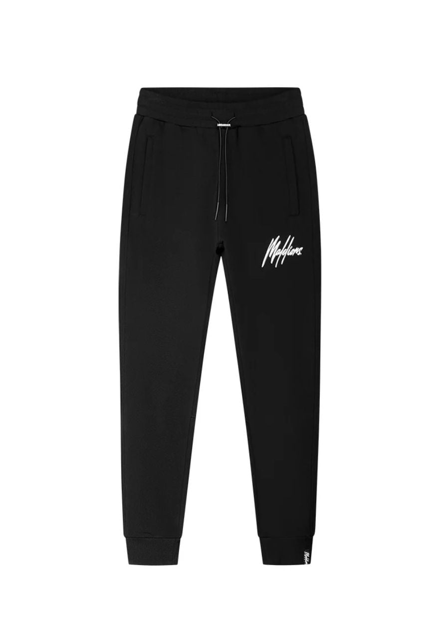 Malelions Duo Essentials Trackpants Black/White