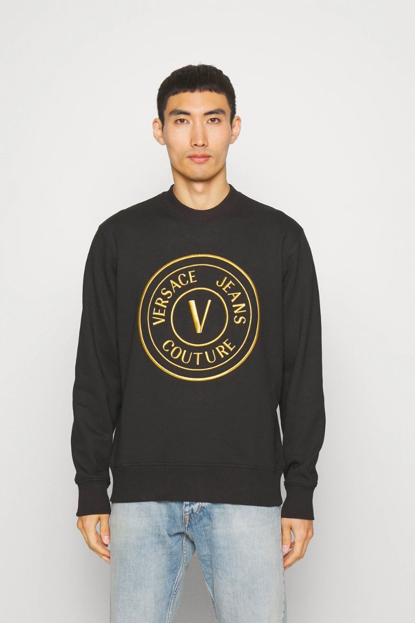Versace Jeans Couture Sweater Emblem black/Gold
