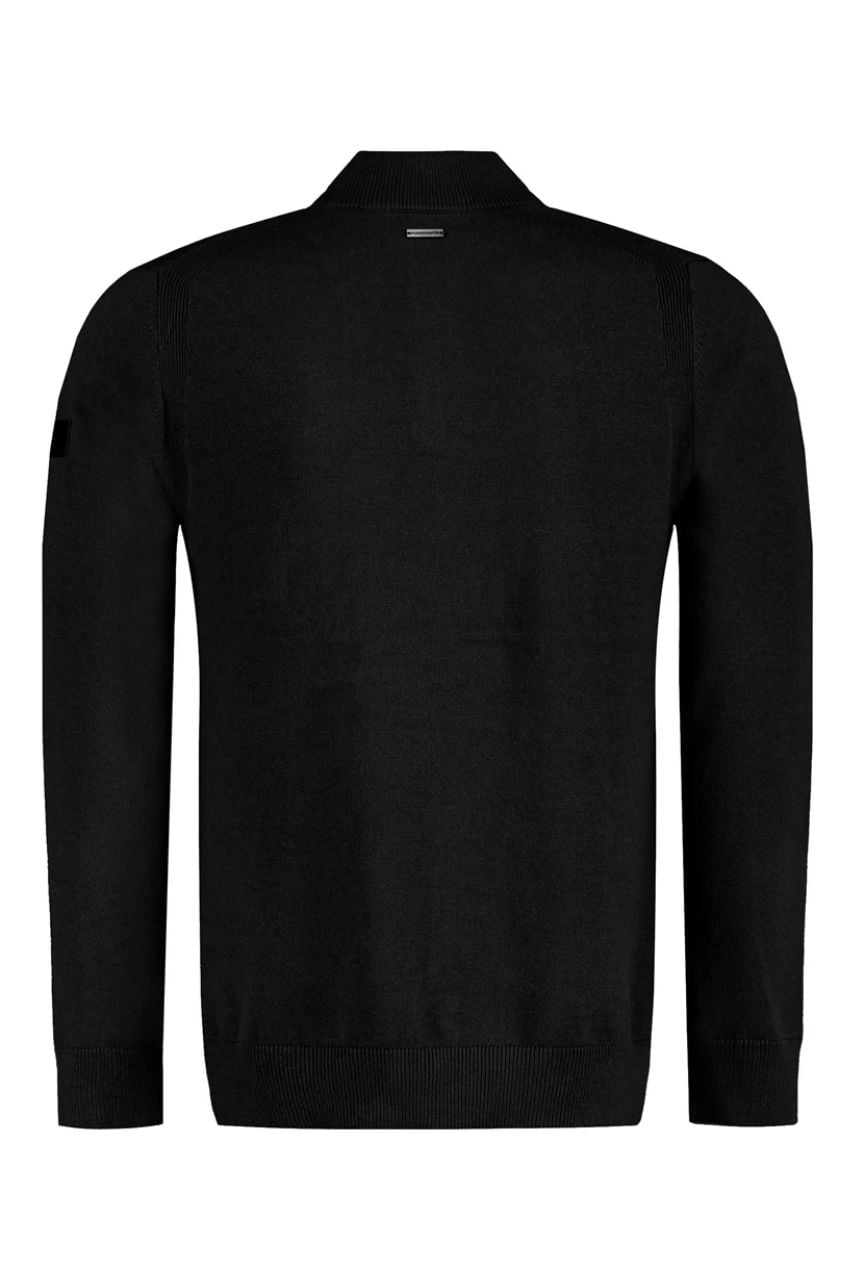 Purewhite Halfzip Sweater Black