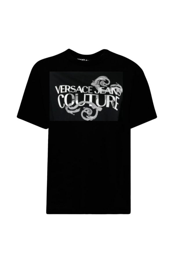 Versace Jeans Couture T-Shirt Logo Watercolor Black