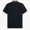Fred Perry Twin Tipped Polo Navy/Snow White/Shaded Stone