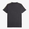 Fred Perry Contrast Tape Ringer T-Shirt Anchor Grey/Black