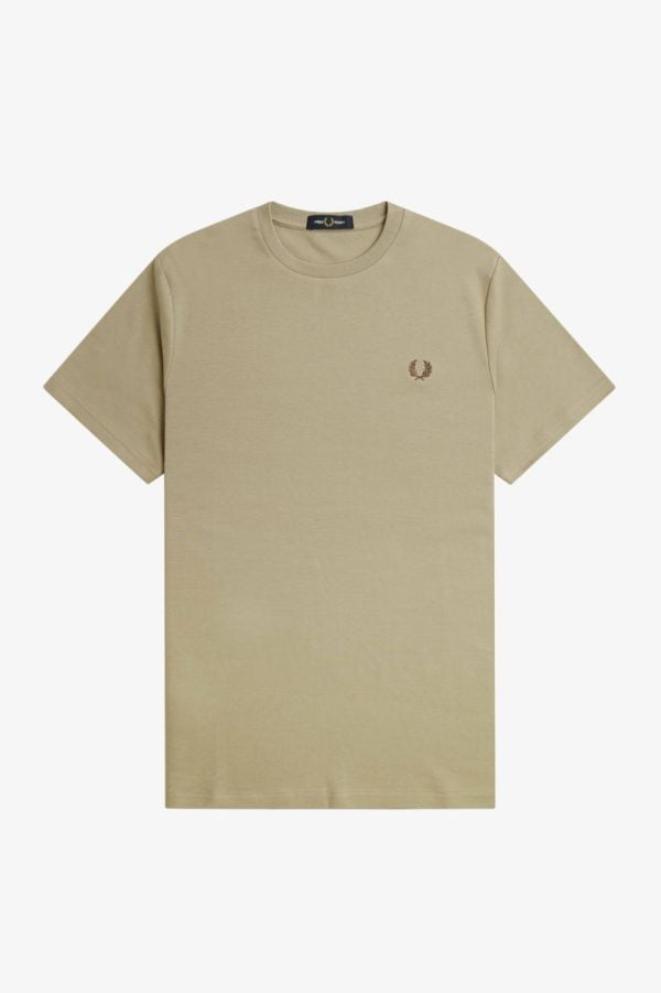 Fred Perry Tape Detail T-Shirt Warm Grey