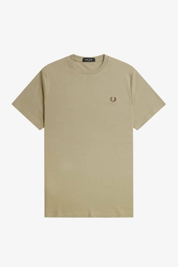 Fred Perry Tape Detail T-Shirt Warm Grey