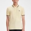 Fred Perry Twin Tipped Polo Ice Cream/French Navy
