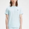 Fred Perry Laurel Wreath Graphic T-Shirt Ice/Midnight Blue