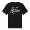 Malelions Men Striped Signature T-shirt Black/White