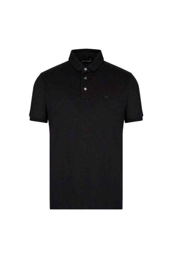 Emporio Armani Jersey Polo Shirt Nero