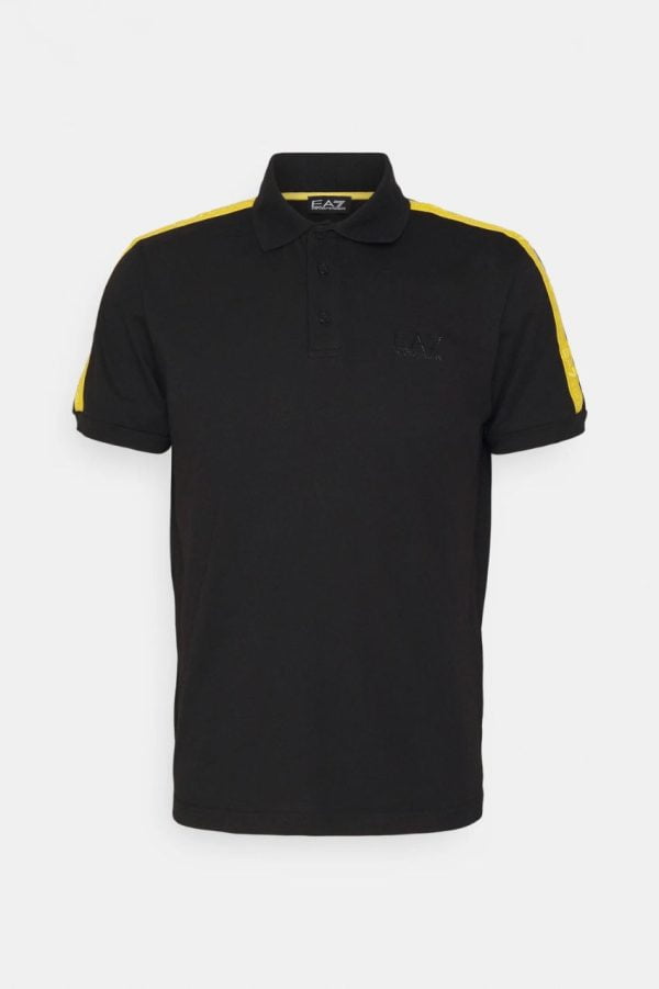 EA7 Emporio Armani Jersey Polo Shirt Black