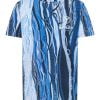 Carlo Colucci Allover Print T-Shirt Blue