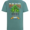 Mirage Print T-shirt Pure Path Faded Green