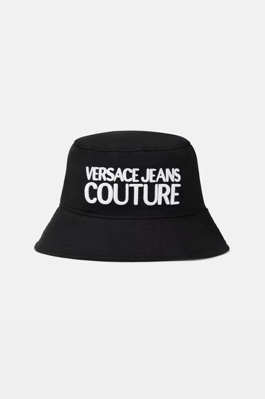 Versace Jeans Couture Bucket Hat Logo Black