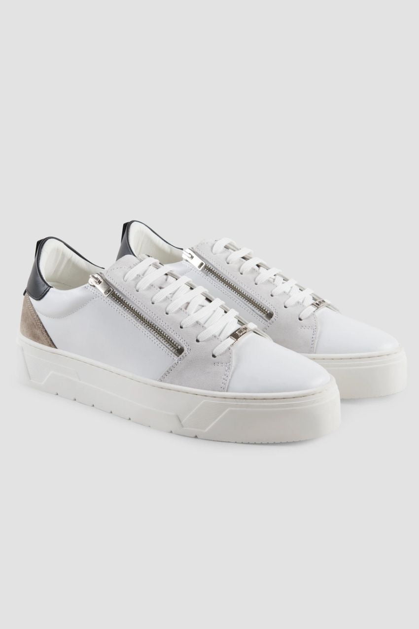 Antony Morato Zipper Leather Sneaker White