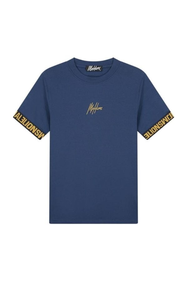 Malelions Men Venetian T-Shirt Navy/Gold