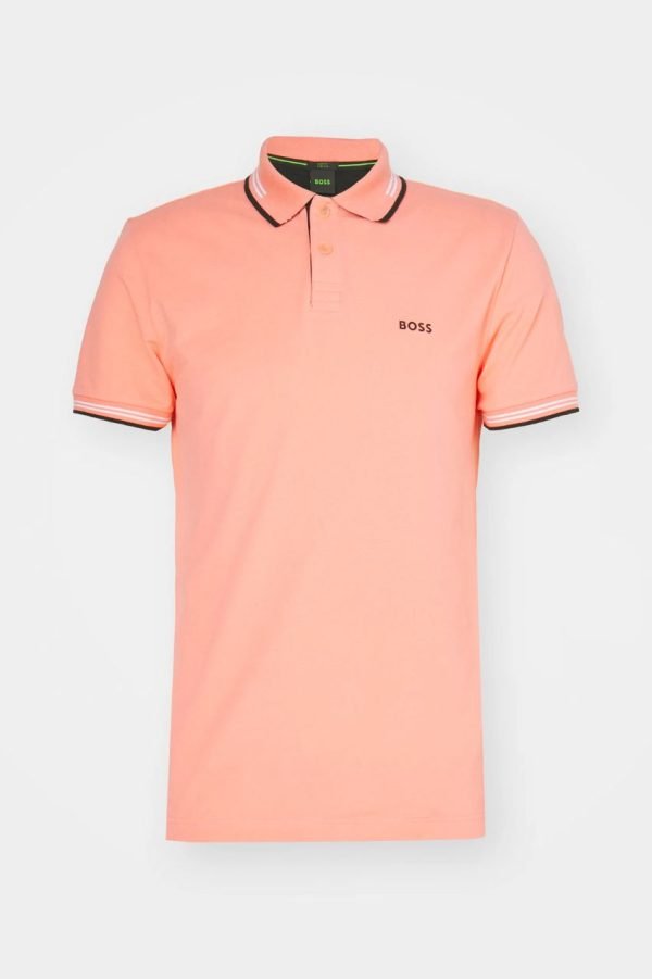 BOSS Paul Curved Polo Open Red