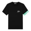 Malelions Captain T-Shirt 2.0 Black/Turquoise