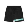 Malelions Captain Swim Shorts Black/Turquoise