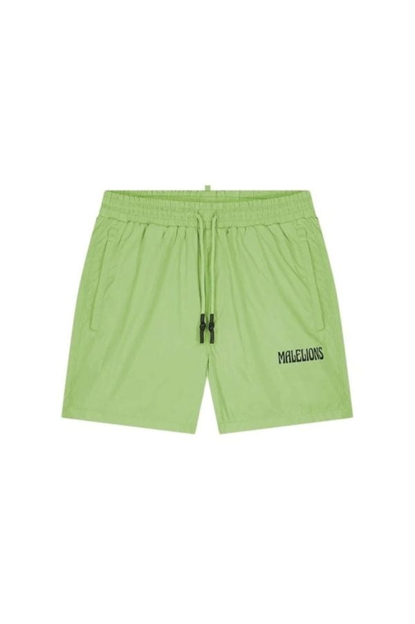 Malelions Men Boxer 2.0 Swim Shorts Light Green/Black