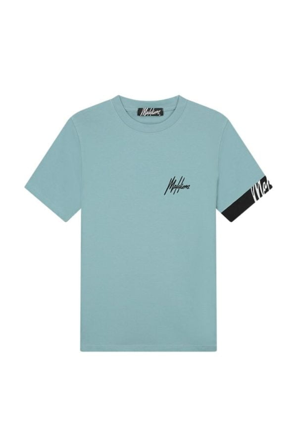 Malelions Captain T-Shirt 2.0 Light Blue/Black